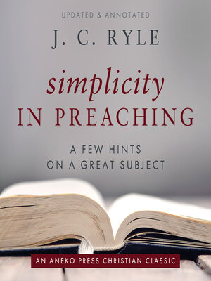 cover image of Simplicity in Preaching
